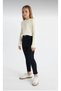 Black Girls' Skinny Fit Narrow Leg Pants - 3