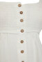 White Printed Denim 100% Cotton - 8
