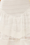 Beyaz Eteği Fırfırlı Dantelli Nakışlı Mini Boy Dokuma  Etek TWOSS25ET00030 - 3