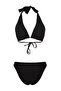 Siyah Aksesuarlı Üçgen Kaplı Regular Düşük Bel Bikini Takımı TBESS25BT00012 - 8