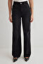 Siyah Yüksek Bel Wide Leg Geniş Paça %100 Pamuk Non-Stretch Jeans TWOSS25JE00060 - 7
