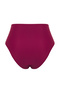 Mürdüm Yüksek Bel Drapeli Regular Bikini Altı TBESS25BA00001 - 8