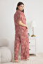 Multicolor Animal Shally Woven Pajamas Set Thmss25Pt00030 - 5