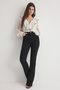 Siyah Yüksek Bel Orta Esnek Flare İspanyol Paça Jeans TWOSS25JE00109