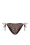 Leopar Desenli Brazilian Düşük Bel Bikini Altı TBESS23BA00052 - 6