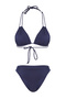Lacivert Tünelli Üçgen Kaplı Regular Normal Bel Bikini Takımı TBESS25BT00072 - 5
