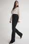 Siyah Yüksek Bel Orta Esnek Flare İspanyol Paça Jeans TWOSS25JE00109 - 2