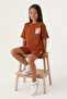 Girls' brown shorts set - 2