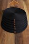 Supla 6 Pieces American Serving 32 cm Diameter Natural Jute Woven Gift Food Serving Set