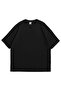 Black Large Size Oversize T-Shirt - 4