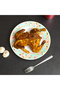 RF6730 10" Melamine Ware Deep Plate with Floral Design - 4