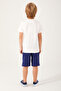 Assn Picture Signature Detail White Boy Bermuda Suit - 5
