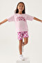 Girls' Purple Shorts Set - 3