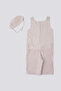 Baby Boy Cotton Crew Neck Pigment Printed Summer Regular Fit Cream Baby Set Usb1162-B-V1 - 4