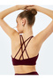 Slim Capless Back Cross Strap Sports Bra