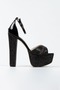 Women's Pearl Stone Embroidered High Platform Heeled Shoes - 2