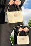 X Pro Beige Mother Baby Backpack Shoulder Bag and Bottle Holder Bag Set of 3 - 8