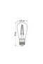 8w E27 Amber Renk Rustik Led Ampul Ct-4290 - 2