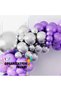 Balloon Set Chrome Purple-Lilac-Chrome Silver Set of 60 Balloon Chain - 6