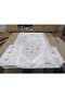 Needlepoint White Color Embroidered on Velvet Fabric Prayer Rug Set - 2