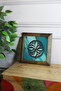 Stone Painting Board with Solid Wood Frame 16 X 16 cm - Flower of Life 1