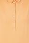 Women's Orange Sleeveless Polo Neck T-Shirt - 5