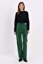 Green-Fabric Mixed Trousers - 2