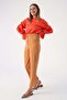 Mustard Cuff Slit Trousers - 3