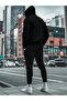 Men's Printed Hooded Tracksuit Set - Relaxed Fit Plus Size Tracksuit Set - 4