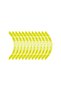 Neon Yellow Cf Moto 250 Nk Wide Rims Sticker Label Model - 3