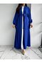 Cobalt Blue Hanzade Abaya - 4