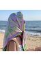 Bohemian Style Light Satin Green Purple Floral Printed Imported Silk Satin Square Scarf Shawl Scarf 70X70 - 5