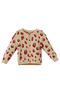 Patique Kids Organic Cotton Leopard Pattern Beige Baby Girl Cardigan Set with Hat - 3
