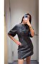 Premium Anthracite Denim Dress - 4