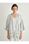 Kimono Wide Half Sleeve Pocket Linen Blended - 3