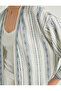 Kimono Wide Half Sleeve Pocket Linen Blended - 5