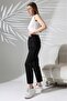 Women's Scuba Pants with Pockets, Elastic Waist, No Ironing, Sewing Detail - 4