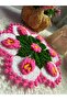 Hand Knitted Bath Washcloth – Dowry Washcloth – Bridal Gift – Full Bowknot - 3