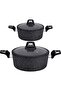 طقم أواني طهي من الألومنيوم من Chef Art RF9557، 7 قطع - 5