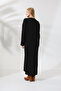Ribbed Long Sleeve Oversize Ankle Length Basic Seasonal Knitwear Dress - 2