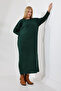 Round Crew Neck Ribbed Long Sleeve Oversize Ankle Length Basic Seasonal Knitwear Dress - 7