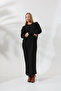 Ribbed Long Sleeve Oversize Ankle Length Basic Seasonal Knitwear Dress - 7