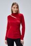 Women's Shoulder Detailed Long Sleeve Blouse - 3