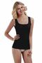 Women's Black Bra Covered Thick Strap Athlete 9399