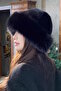 Black Color Plush Hat - 2