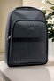 Leather Laptop Backpack Water Resistant Black 15.6'' Inch8683255012275 - 2