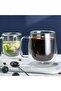 Double Glass Double Walled Glass Mug 250 ml |   4 Pcs Thermal Insulated Glass Cup |   Presentation Cup - 2