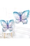 Purple Butterfly 6 Years Old Balloon Set Purple Daisy Butterfly Concept Birthday Balloon Set - 3