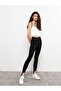Two Mt Shop Quality Lcw Vision Black Women's Elastic Waist Plain Leggings