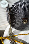 Natural Straw Jute Rope Black and White Hanging Bag Shoulder Bag Shoulder Bag
